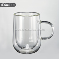 Double Walled Glass Insulated French Beverages Glass Mug